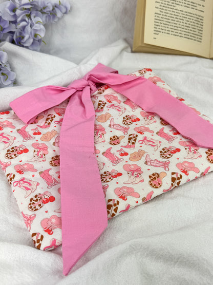 Cowgirl Cutie Quilted Book Sleeve