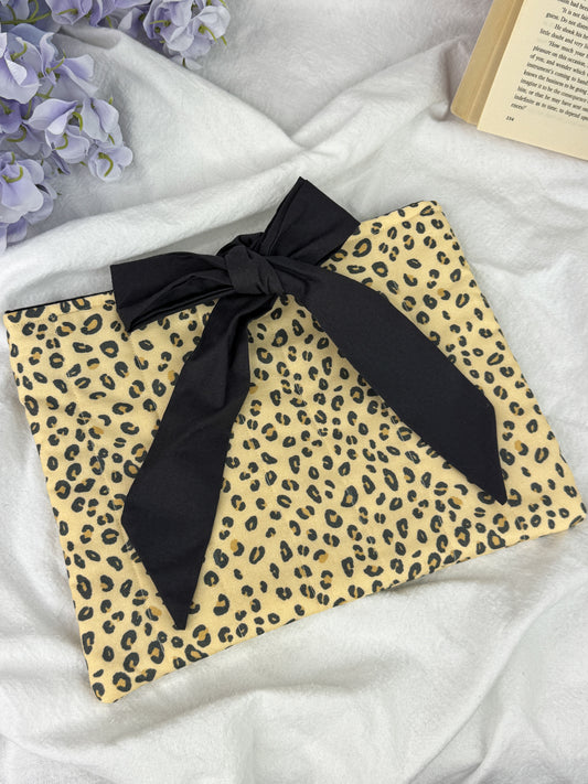 Wild Leopard Quilted Book Sleeve