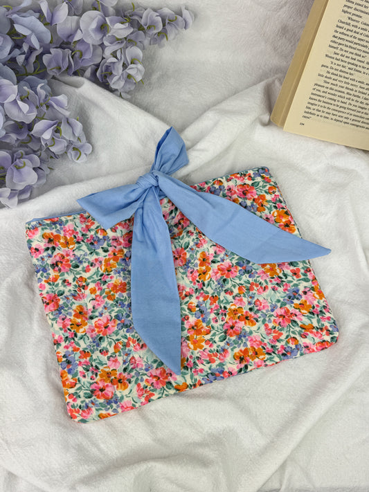 Sunny Blooms Quilted Book Sleeve