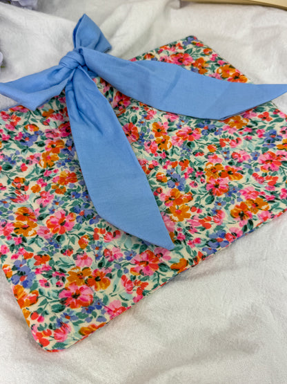 Sunny Blooms Quilted Book Sleeve