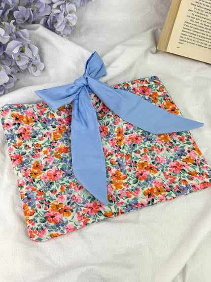 Sunny Blooms Quilted Book Sleeve