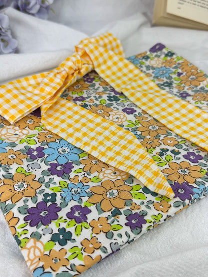 Garden Gingham Quilted Book Sleeve