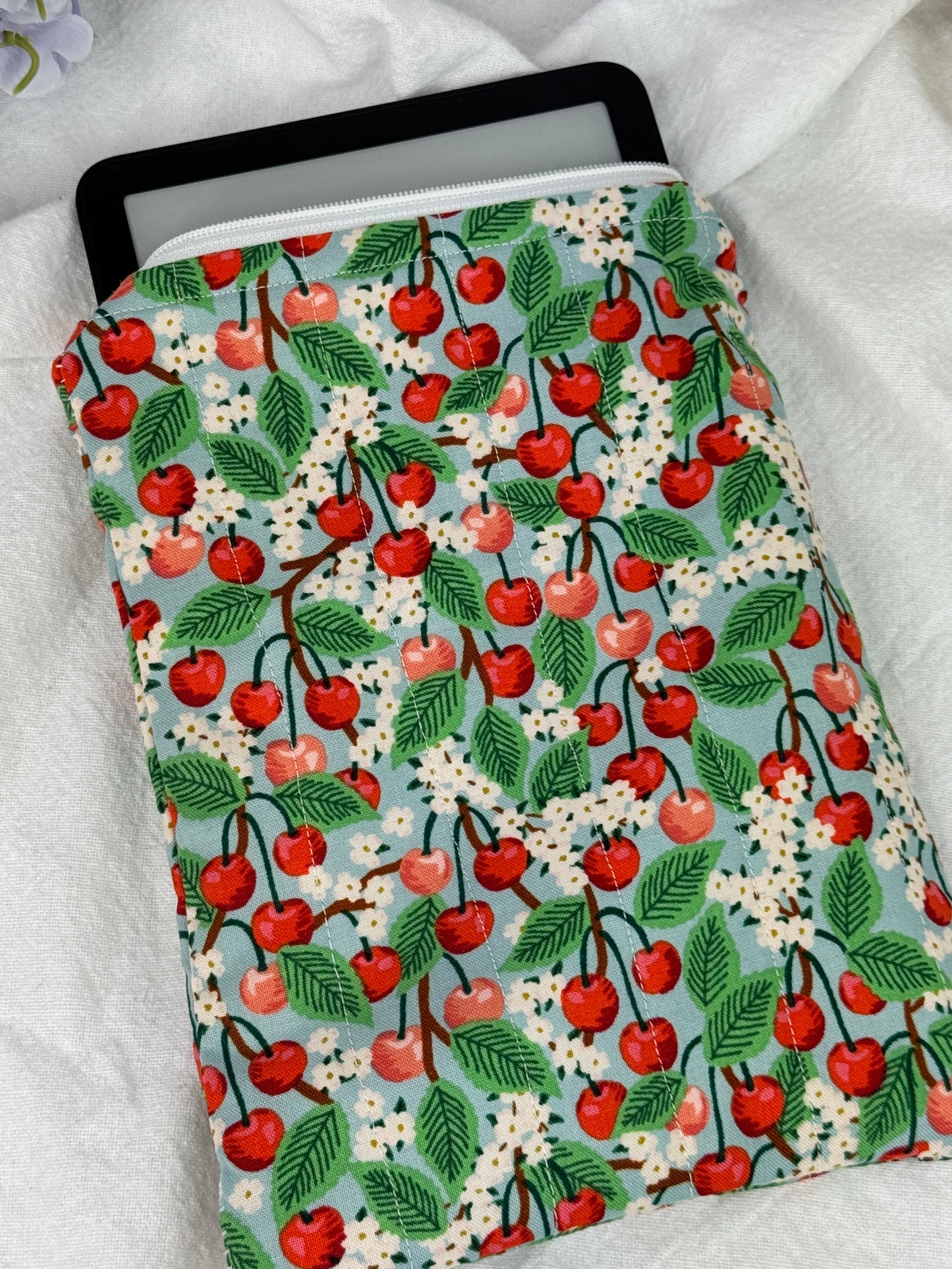 Bloom and Berry Quilted Kindle Sleeve