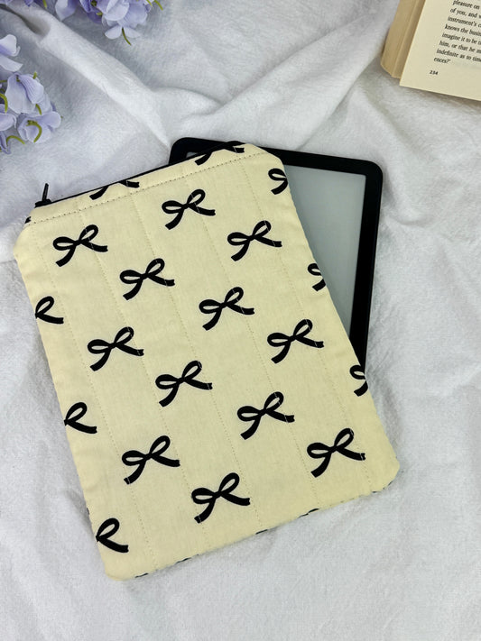 Coquette Charm Quilted Kindle Sleeve