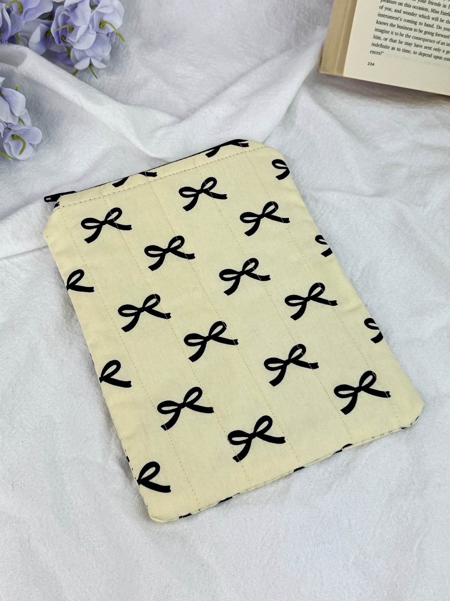 Coquette Charm Quilted Kindle Sleeve