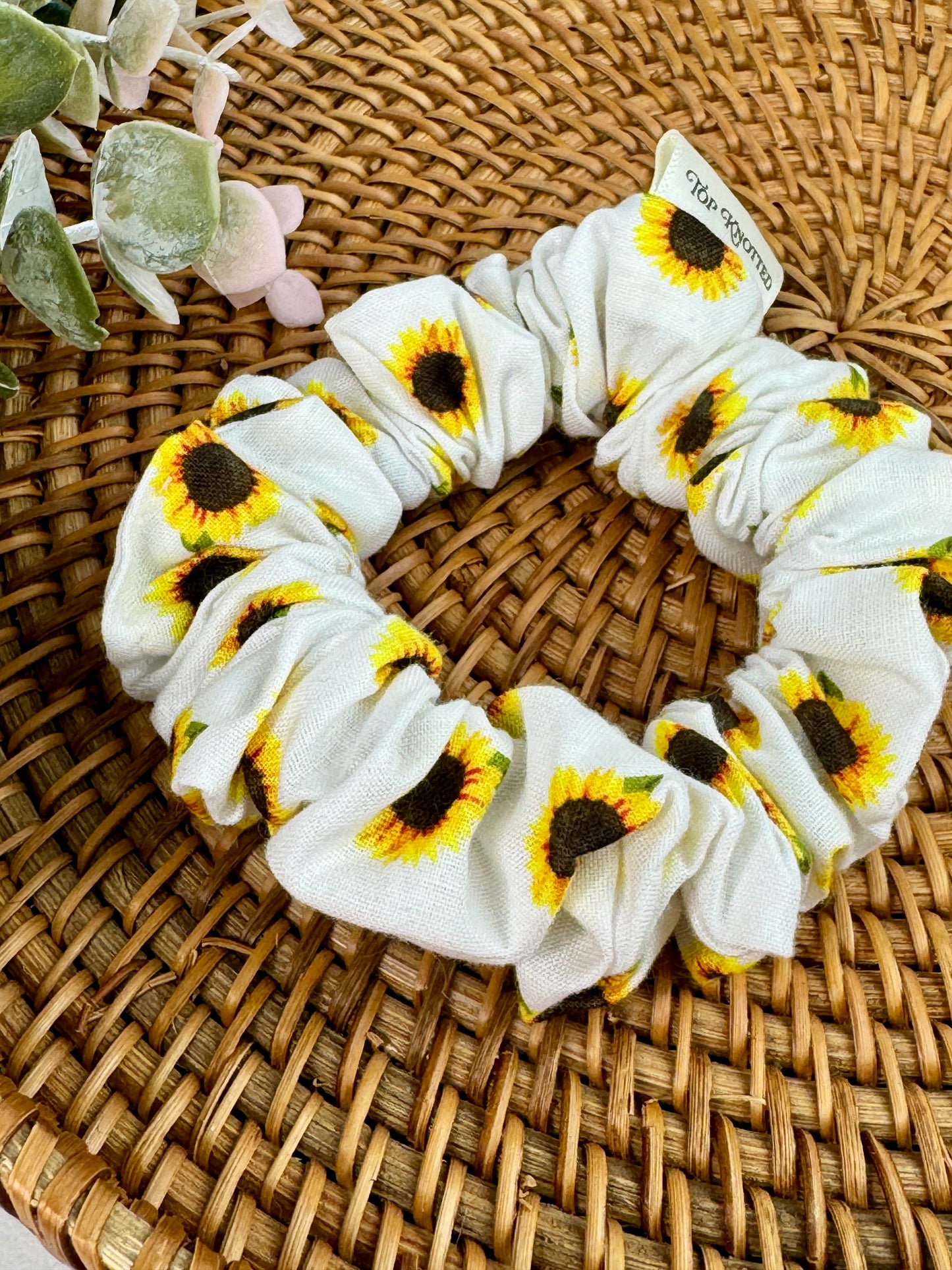 Sunflower Skinny Scrunchie