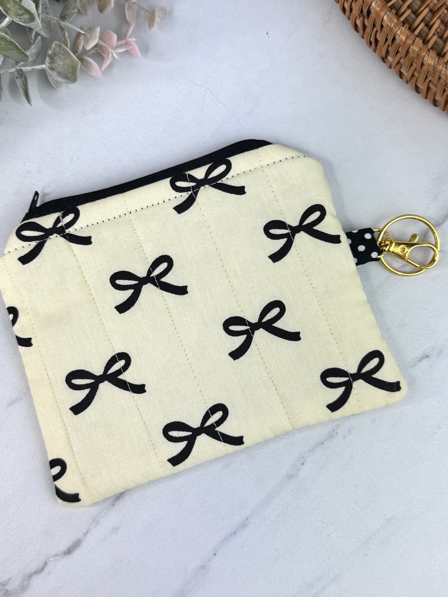 Coquette Charm Mini Wallet Keychain