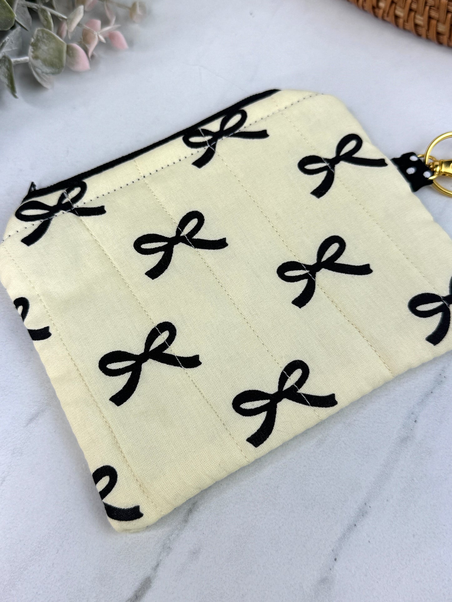Coquette Charm Mini Wallet Keychain