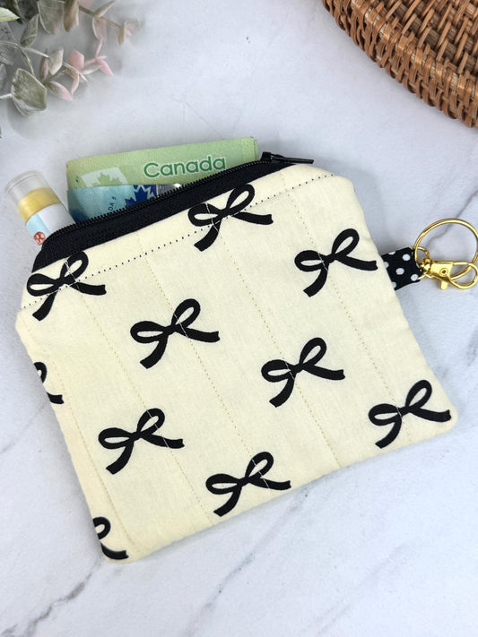 Coquette Charm Mini Wallet Keychain