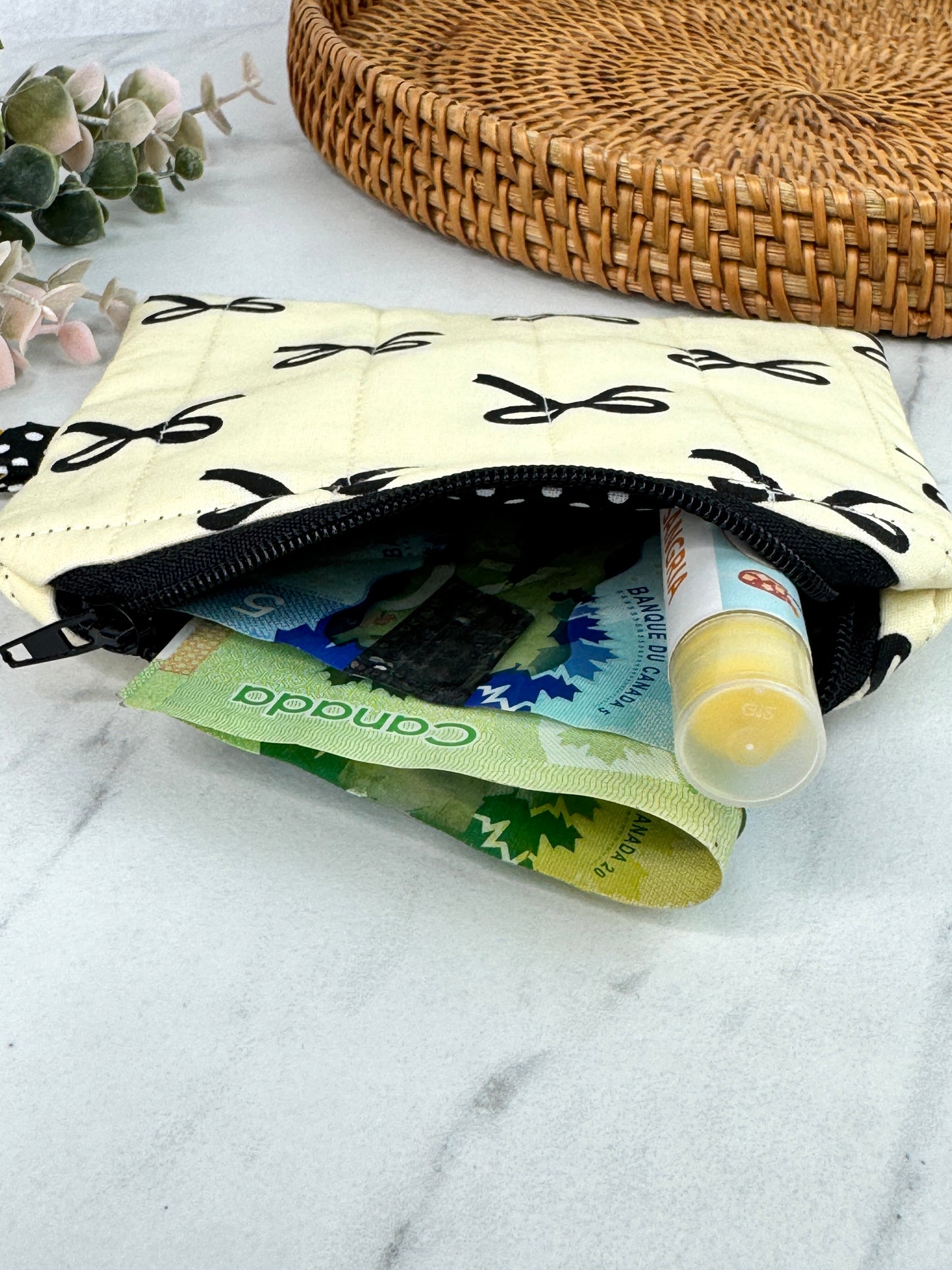Coquette Charm Mini Wallet Keychain