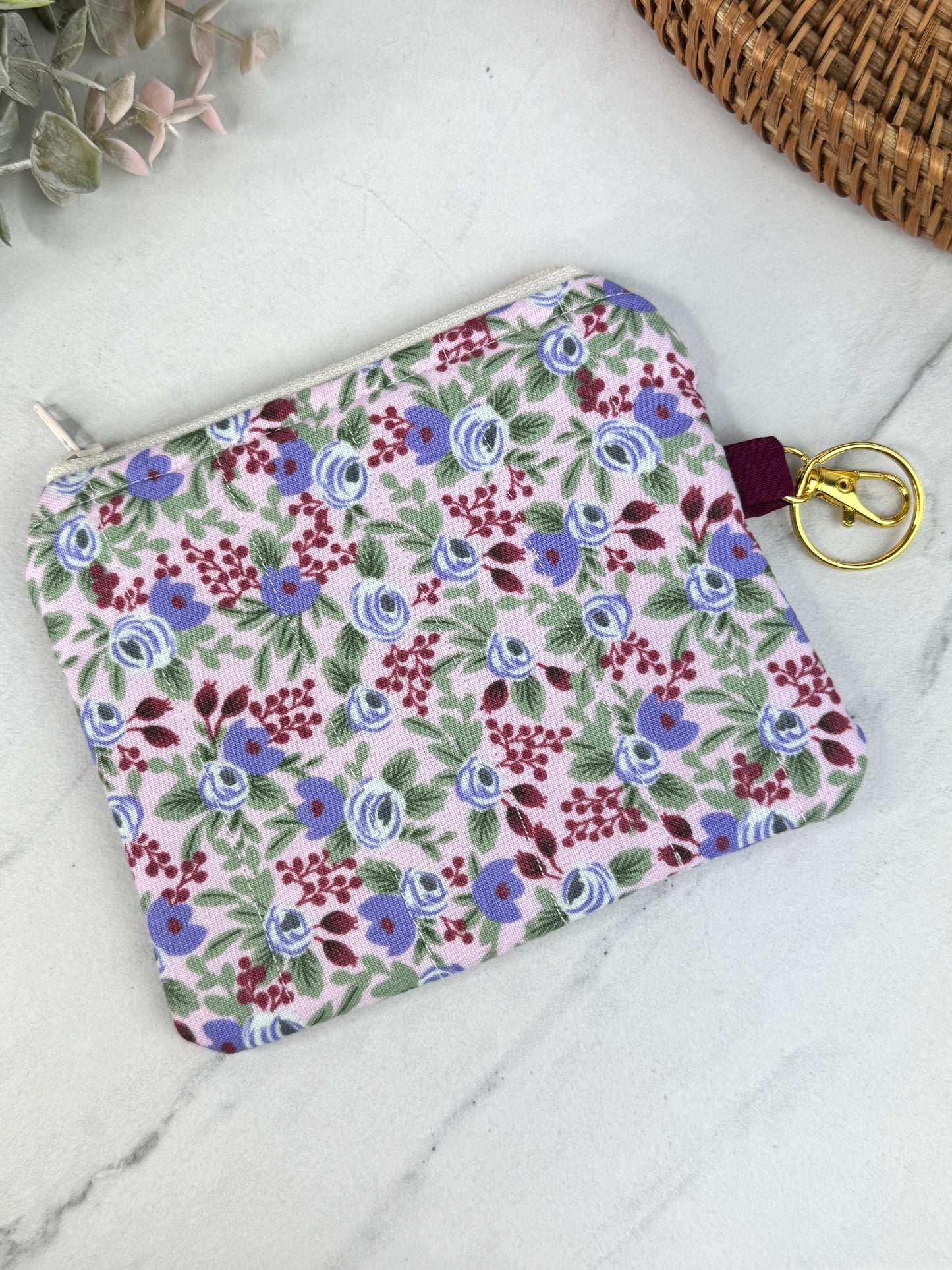 Lilac Garden Party Mini Wallet Keychain