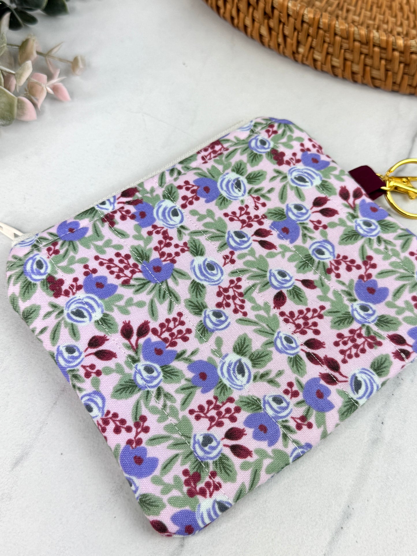 Lilac Garden Party Mini Wallet Keychain