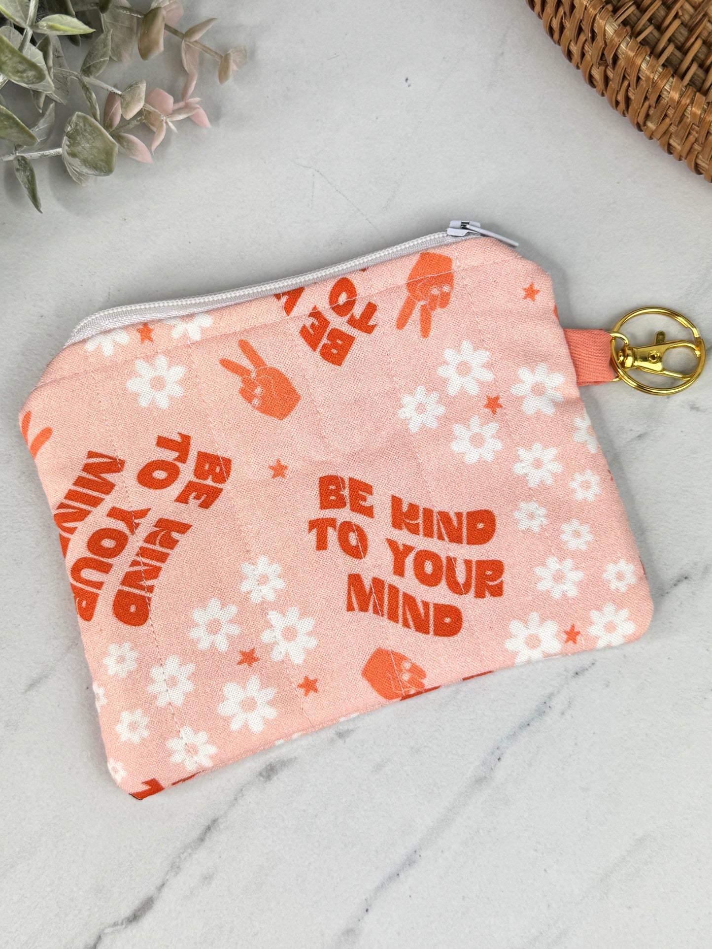 Be Kind To Your Mind Mini Wallet Keychain