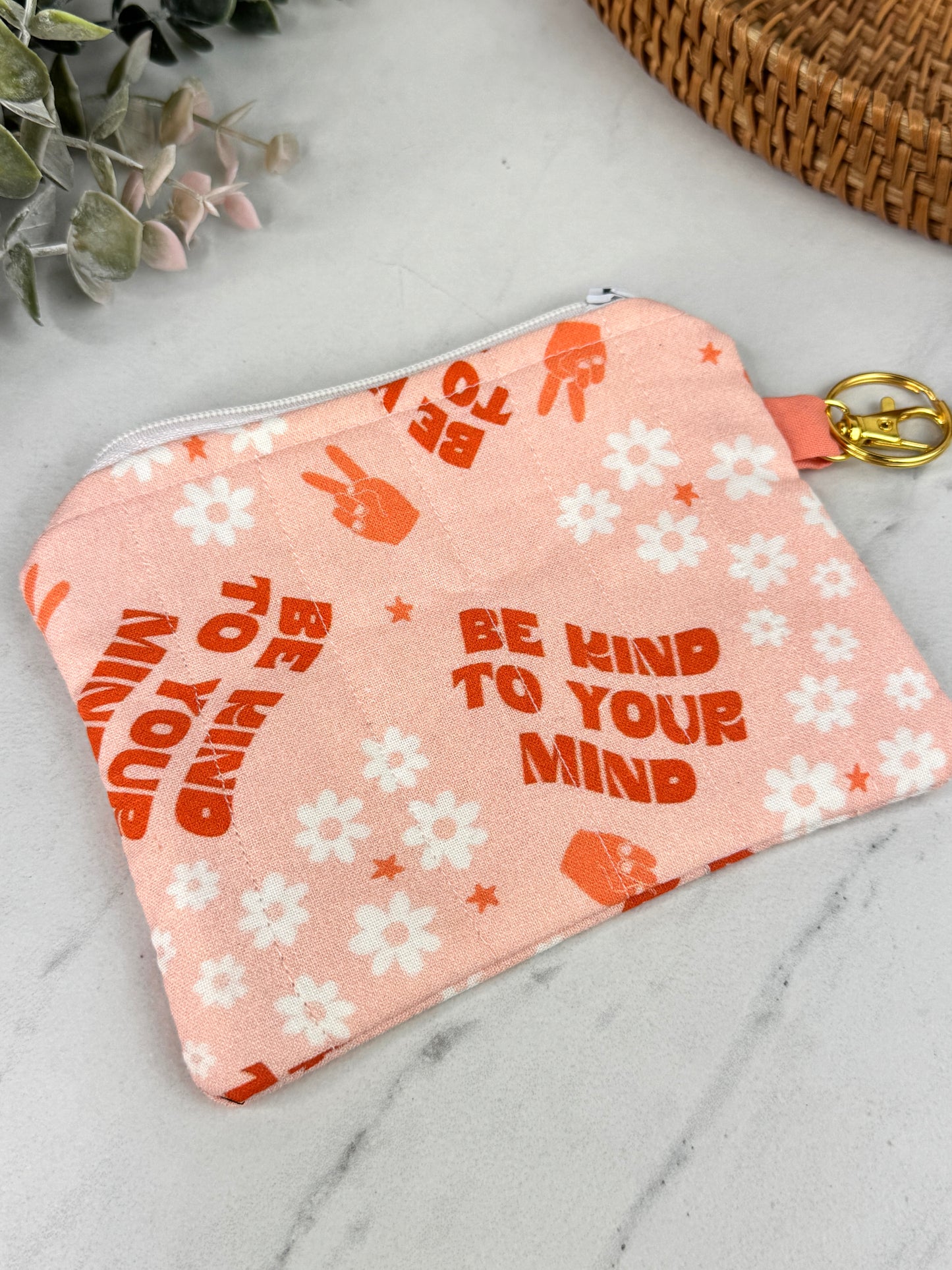 Be Kind To Your Mind Mini Wallet Keychain