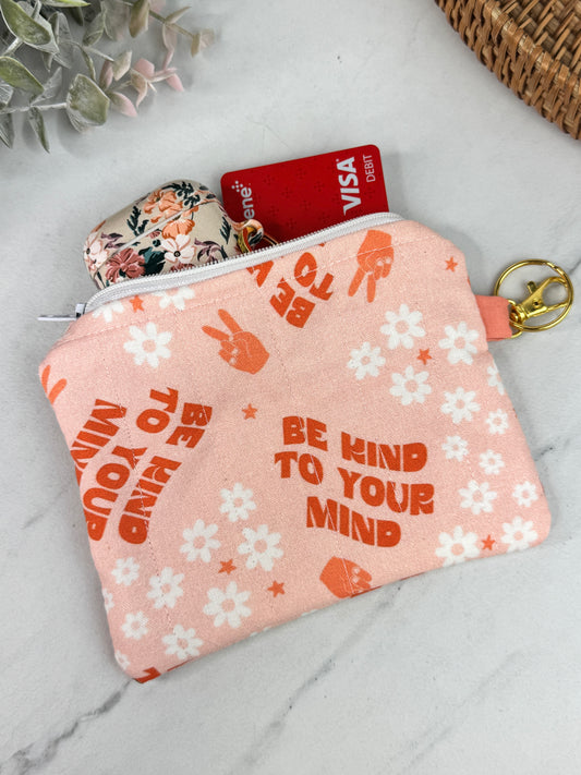 Be Kind To Your Mind Mini Wallet Keychain