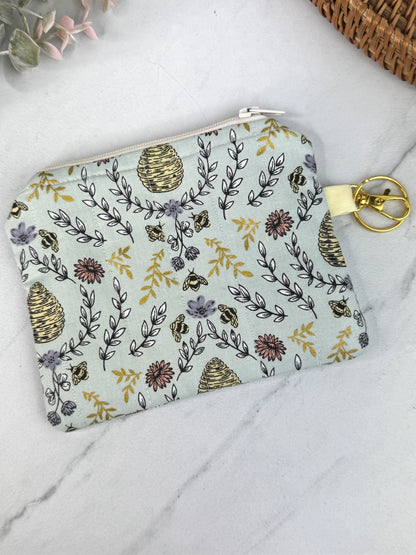 Golden Hive Mini Wallet Keychain