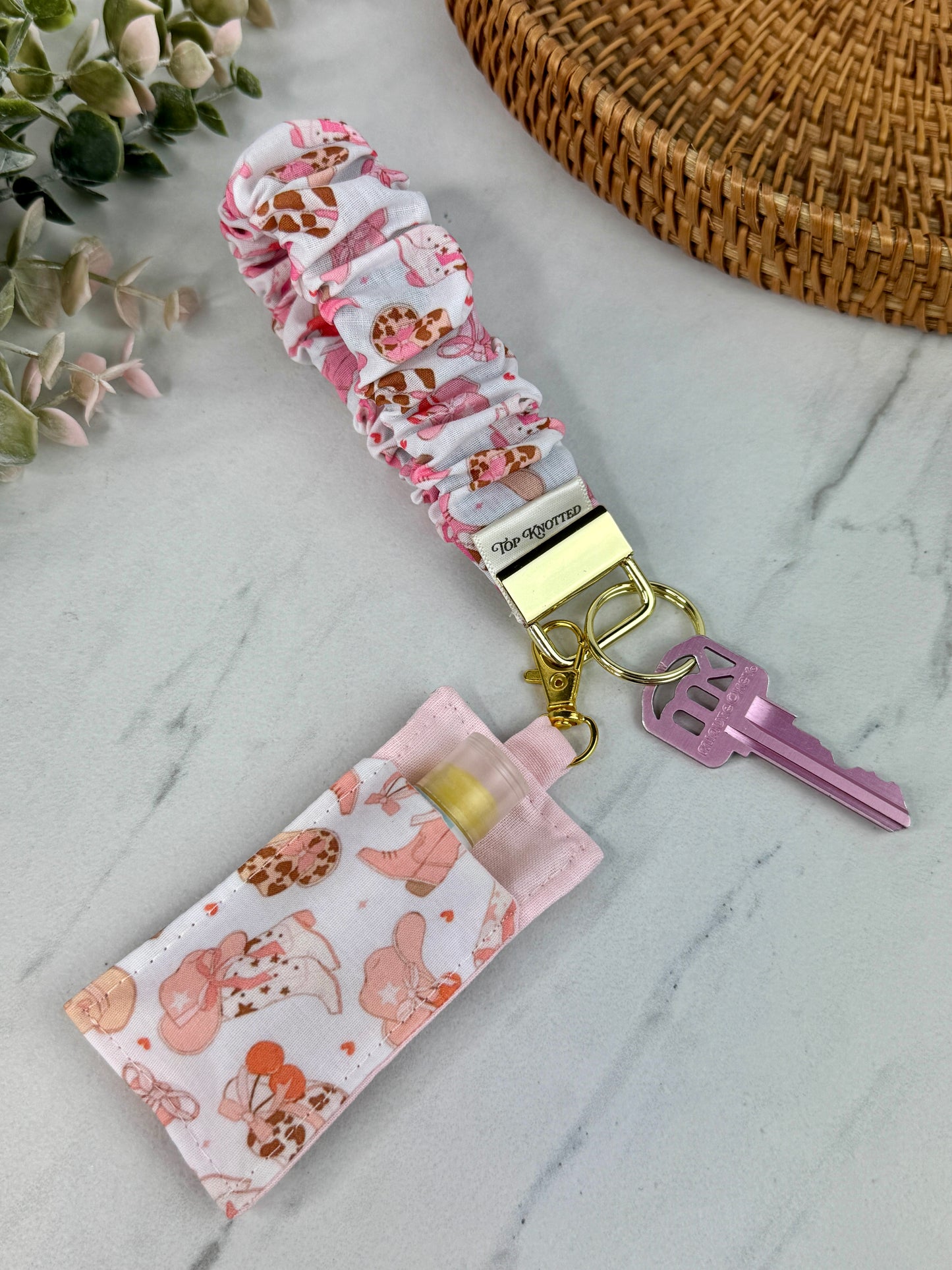 Cowgirl Cutie Lip Balm Keychain