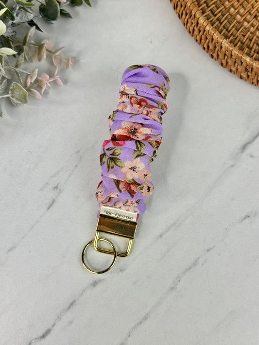 Violet Garden Scrunchie Wristlet
