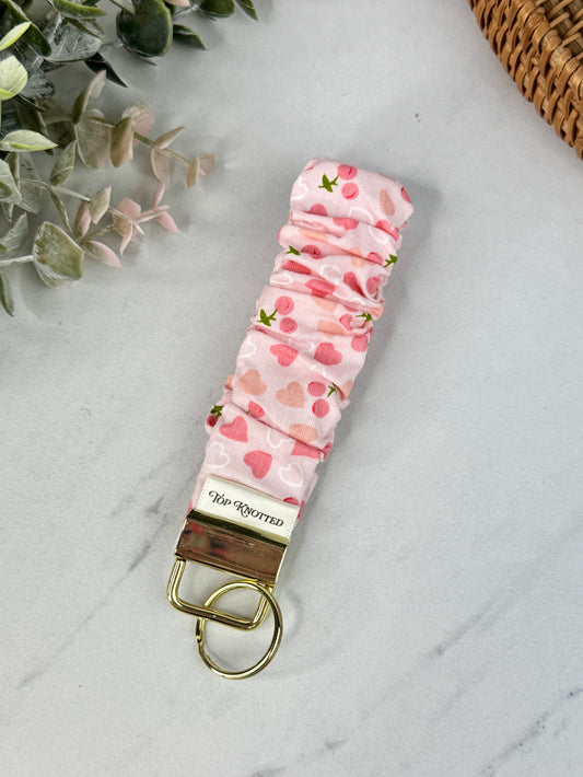 Cherry Daydreams Scrunchie Wristlet