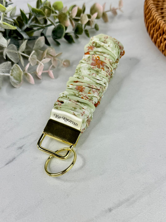Sage Whisper Scrunchie Wristlet