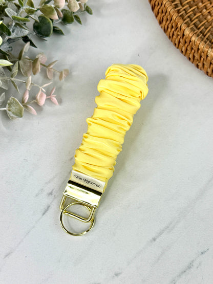 Sunshine Satin Scrunchie Wristlet