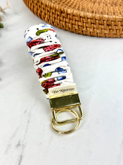 Berries and Cream Scrunchie Wristlet