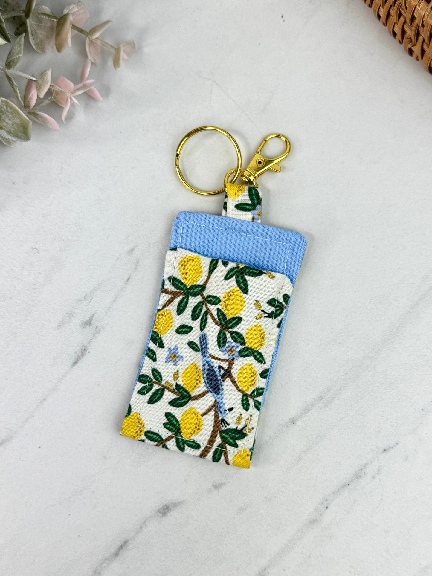 Amalfi Blue Lip Balm Keychain
