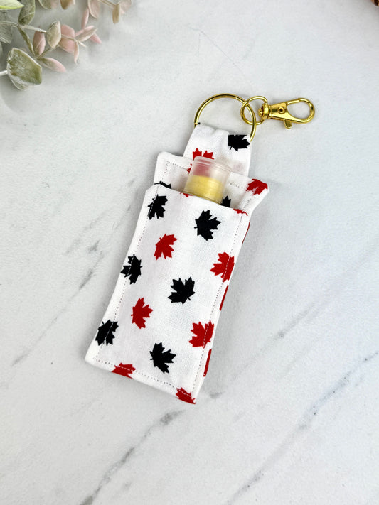 Maple Leaf Lip Balm Keychain