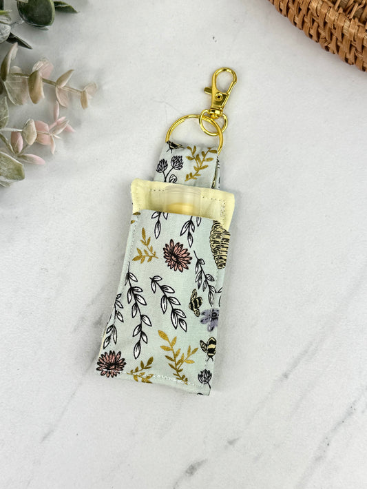 Golden Hive Lip Balm Keychain