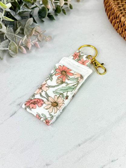 Heirloom Flora Lip Balm Keychain