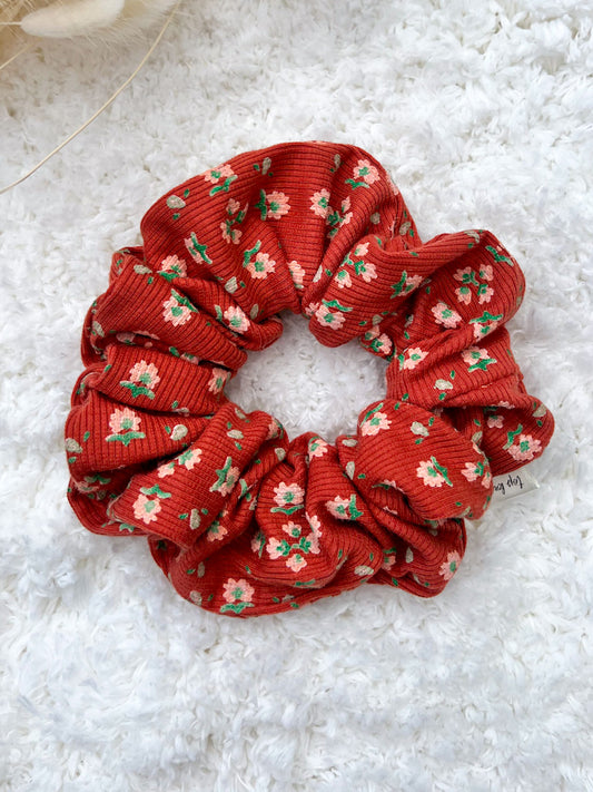 Pumpkin Spice Floral | Classic Scrunchie