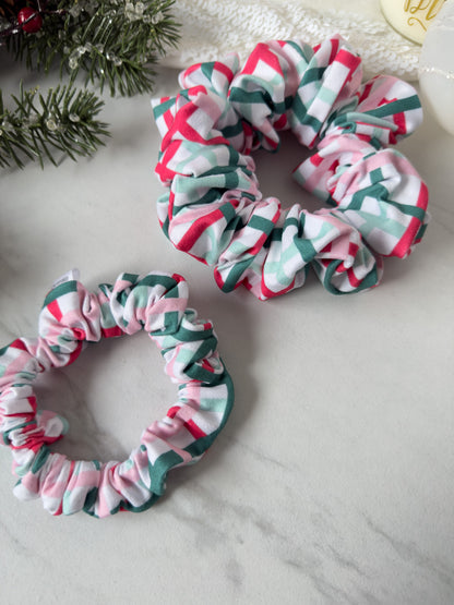 Wavy Winter Plaid Scrunchie