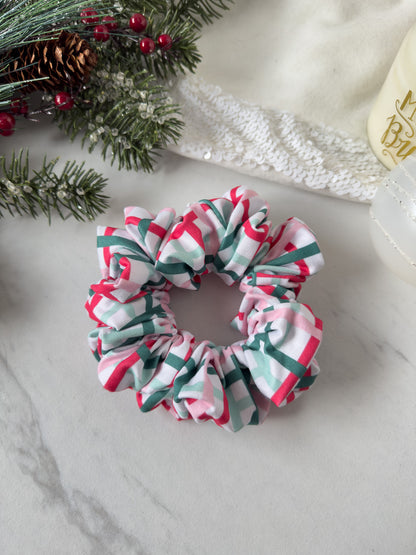 Wavy Winter Plaid Scrunchie