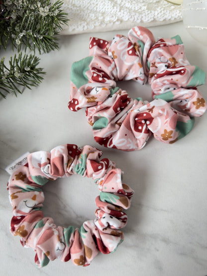 Pink Gingerbread Dreams Scrunchie