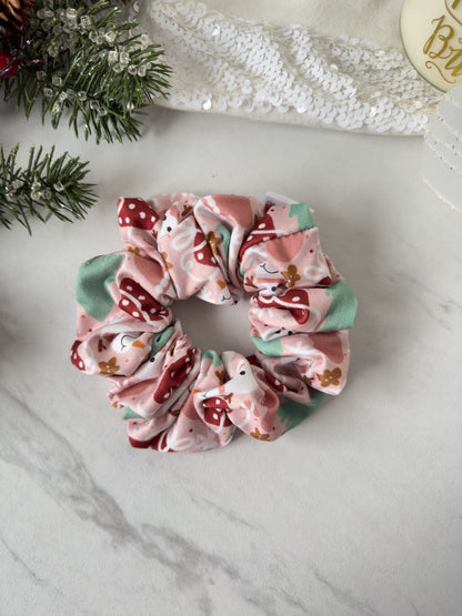 Pink Gingerbread Dreams Scrunchie
