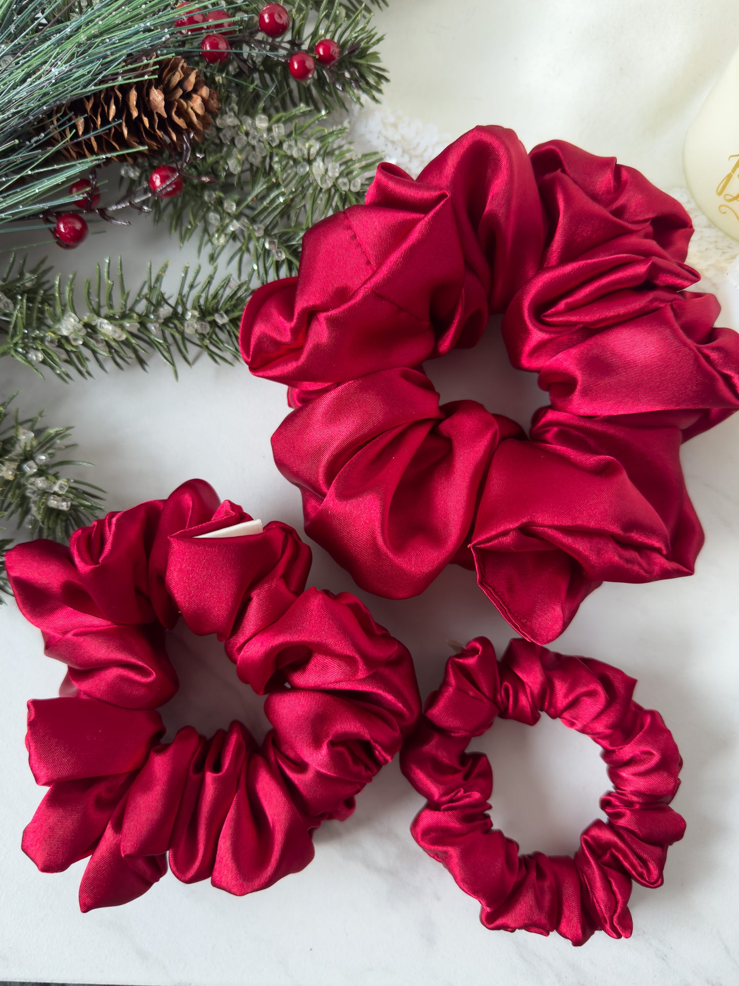Cranberry Scrunchie