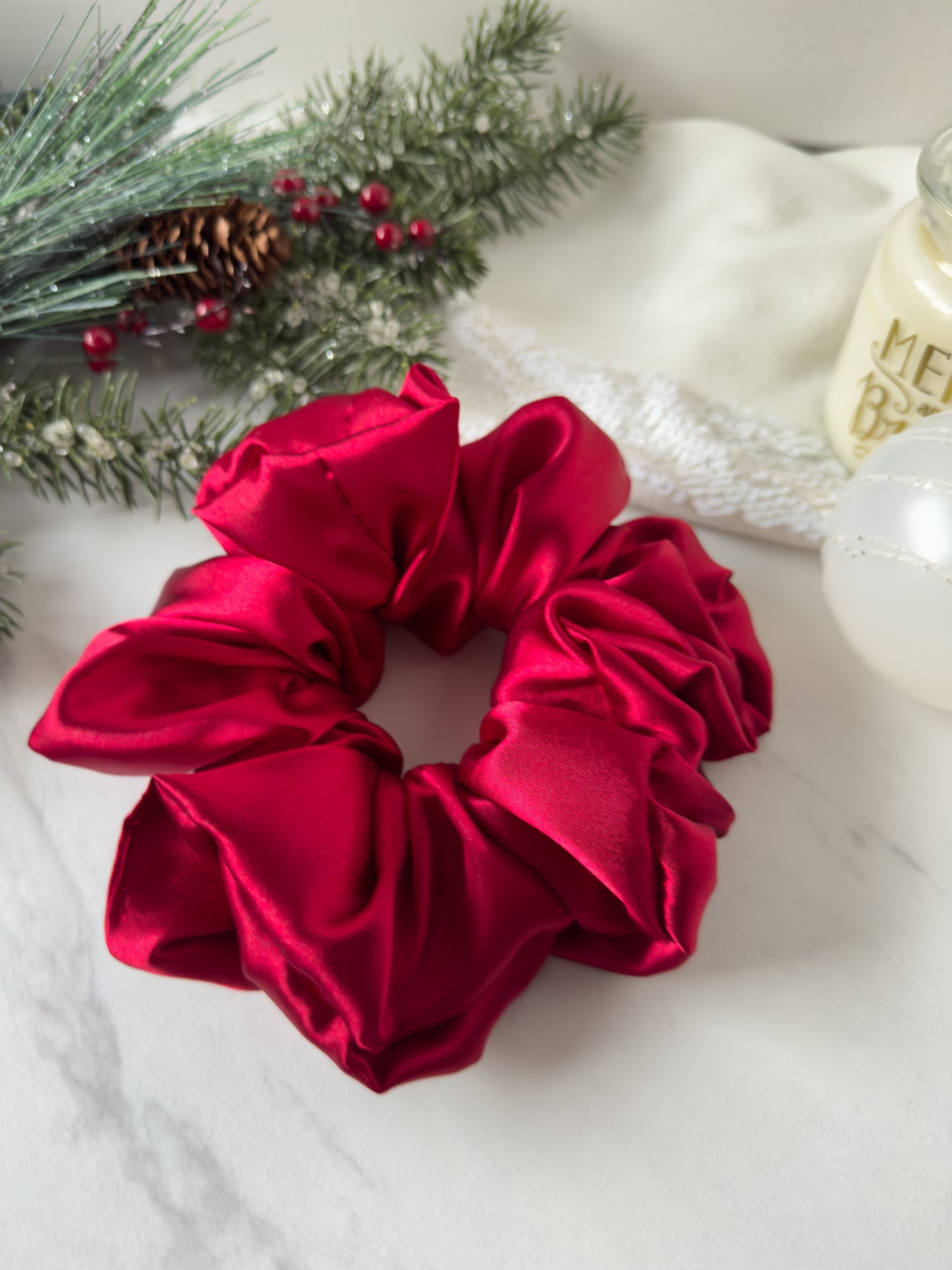 Cranberry Scrunchie