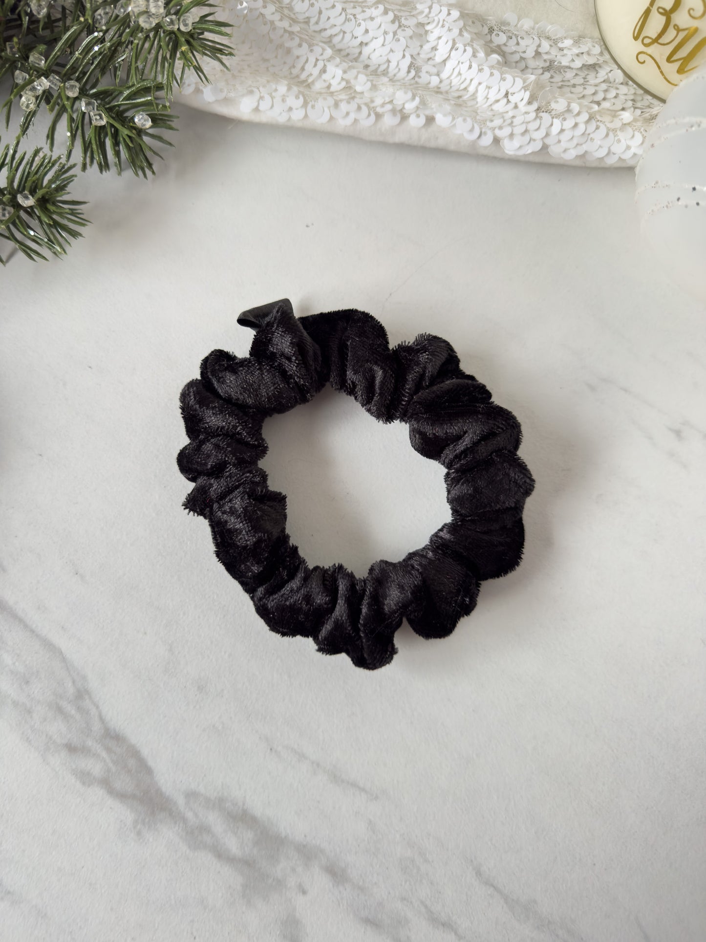 Black Velvet Scrunchie
