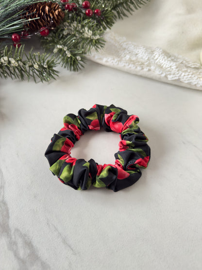 Black Berry Skinny Scrunchie