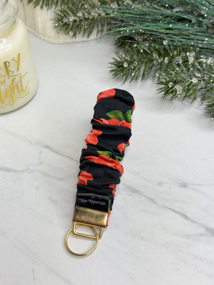 Black Berry Scrunchie Wristlet