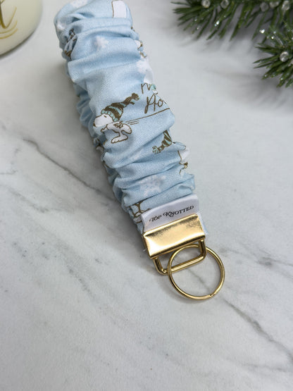 Snoopy Happy Holidays Scrunchie Wristlet