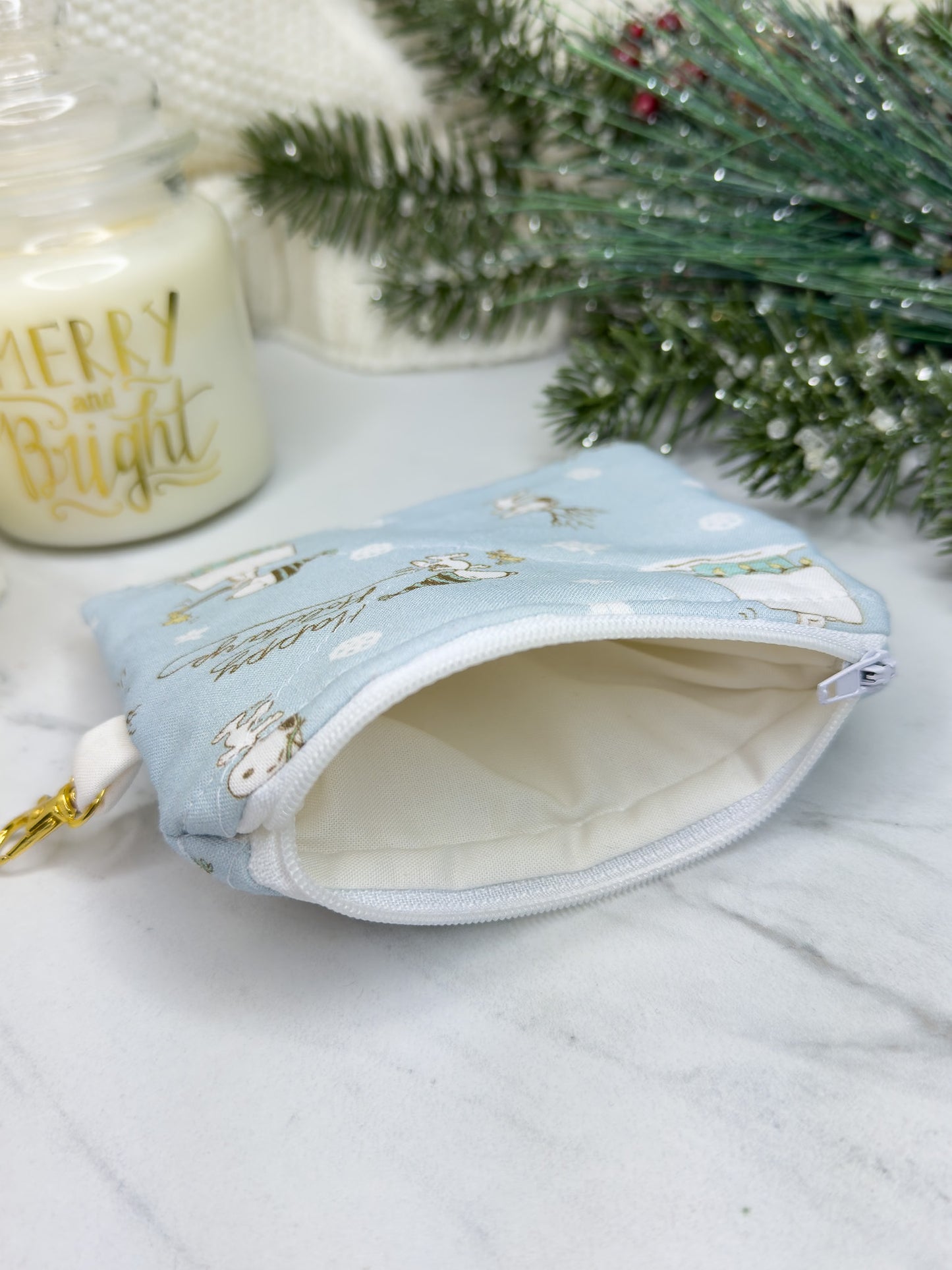 Snoopy Happy Holidays Mini Wallet Keychain