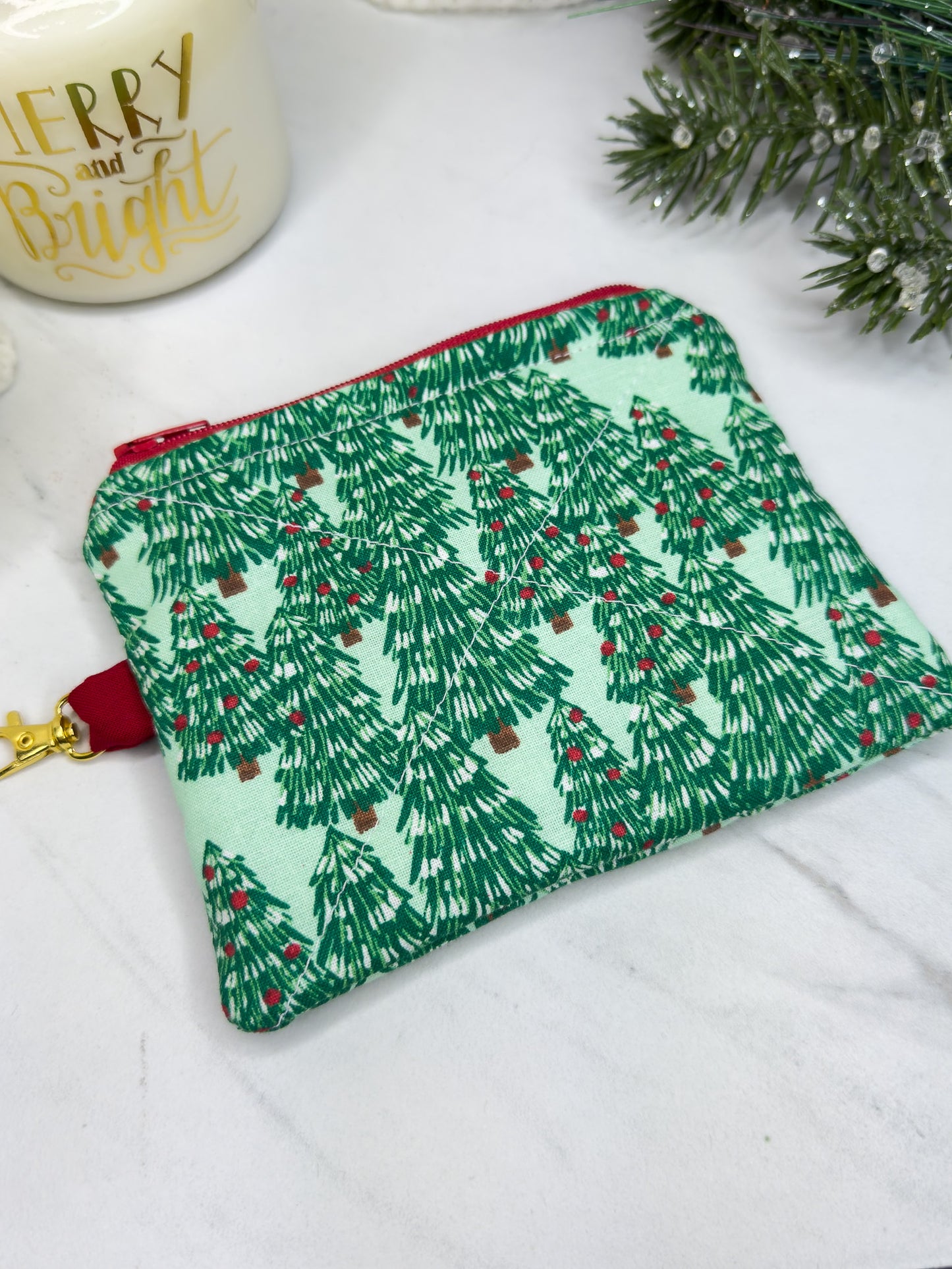 Jolly Little Trees Mini Wallet Keychain