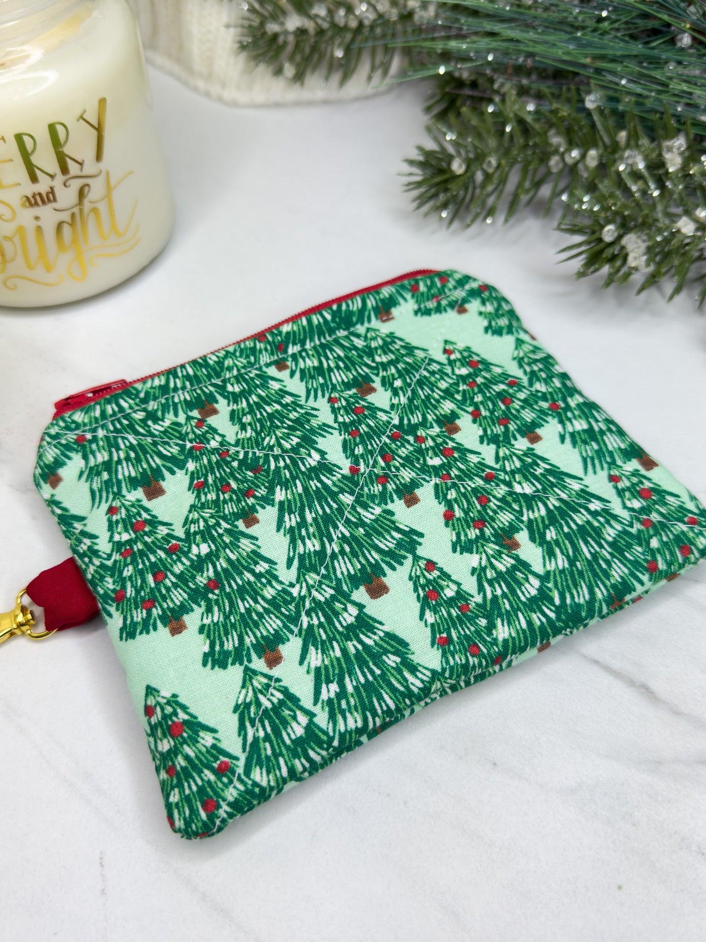Jolly Little Trees Mini Wallet Keychain