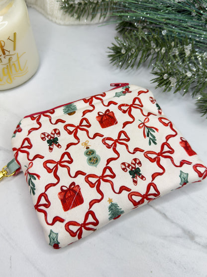 Merry Little Bows Mini Wallet Keychain