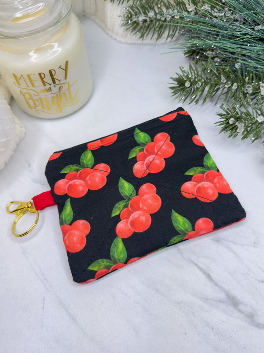 Black Berry Mini Wallet Keychain