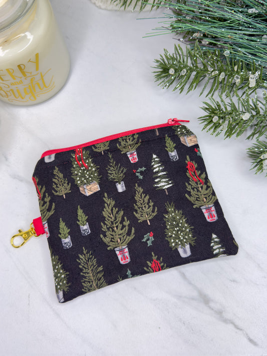 Festive Firs Mini Wallet Keychain