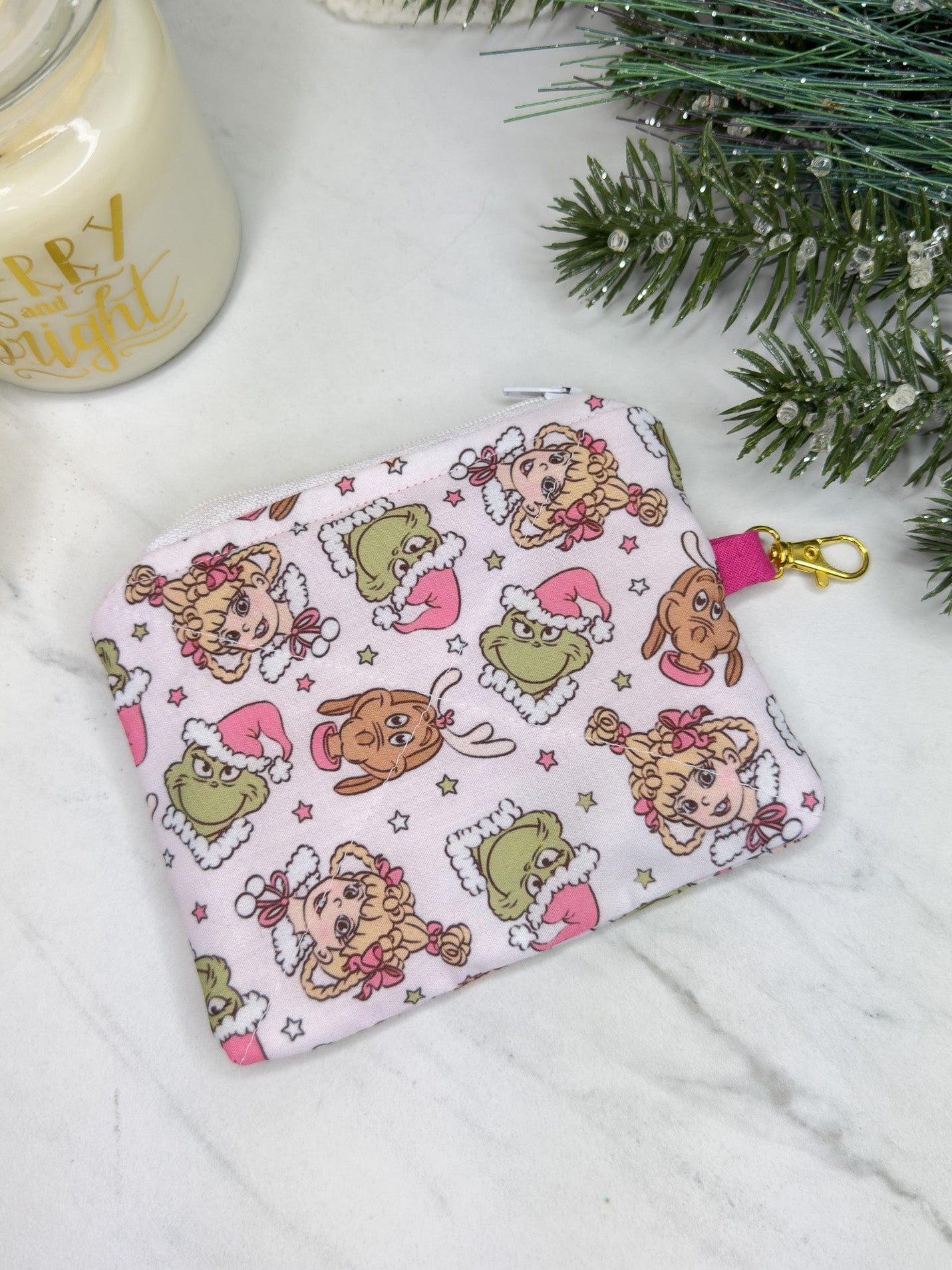 Grinchmas Mini Wallet Keychain