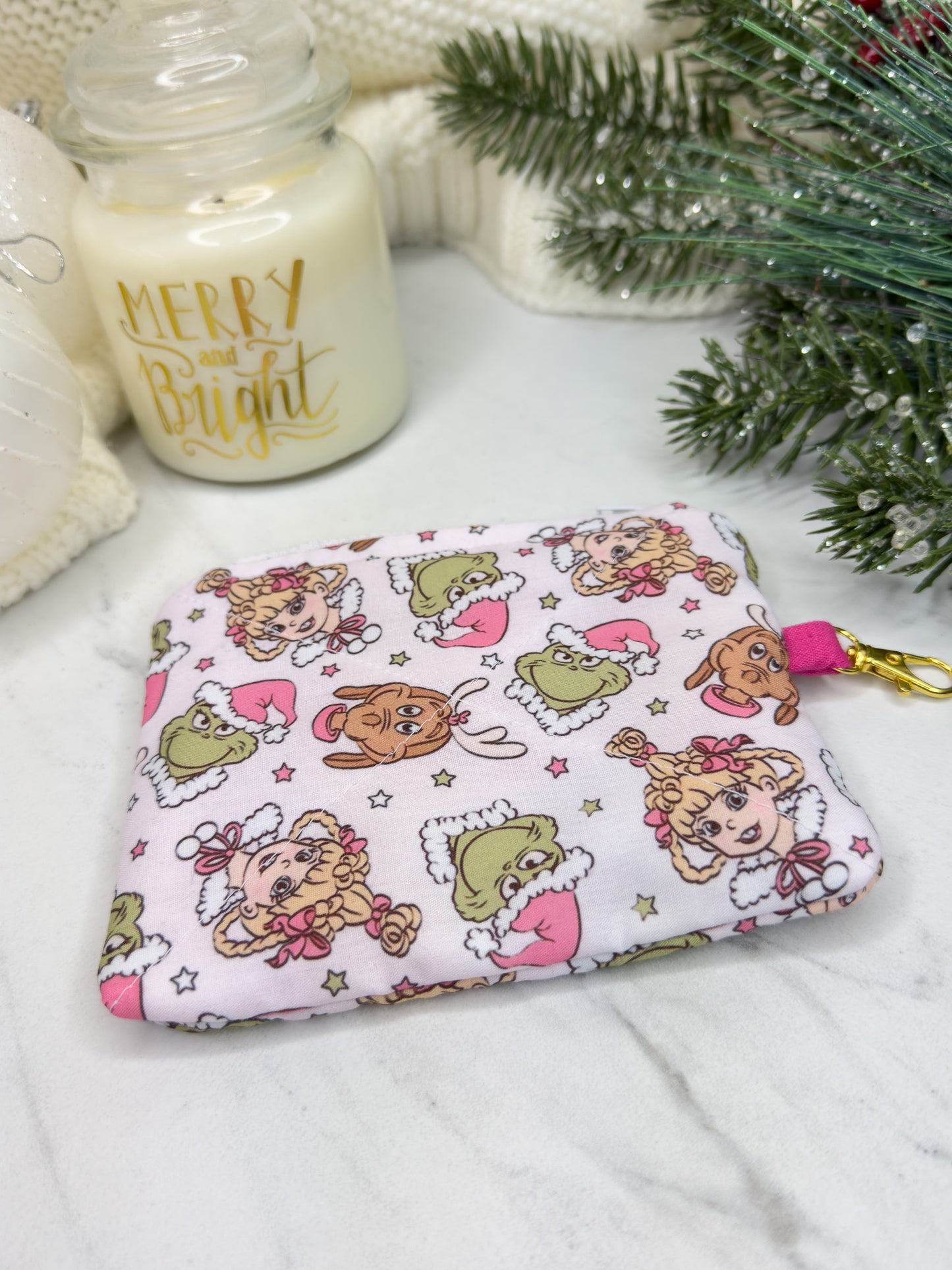 Grinchmas Mini Wallet Keychain