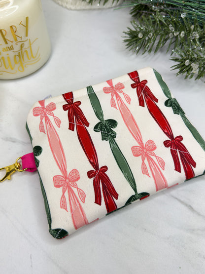 Merry Bows Mini Wallet Keychain